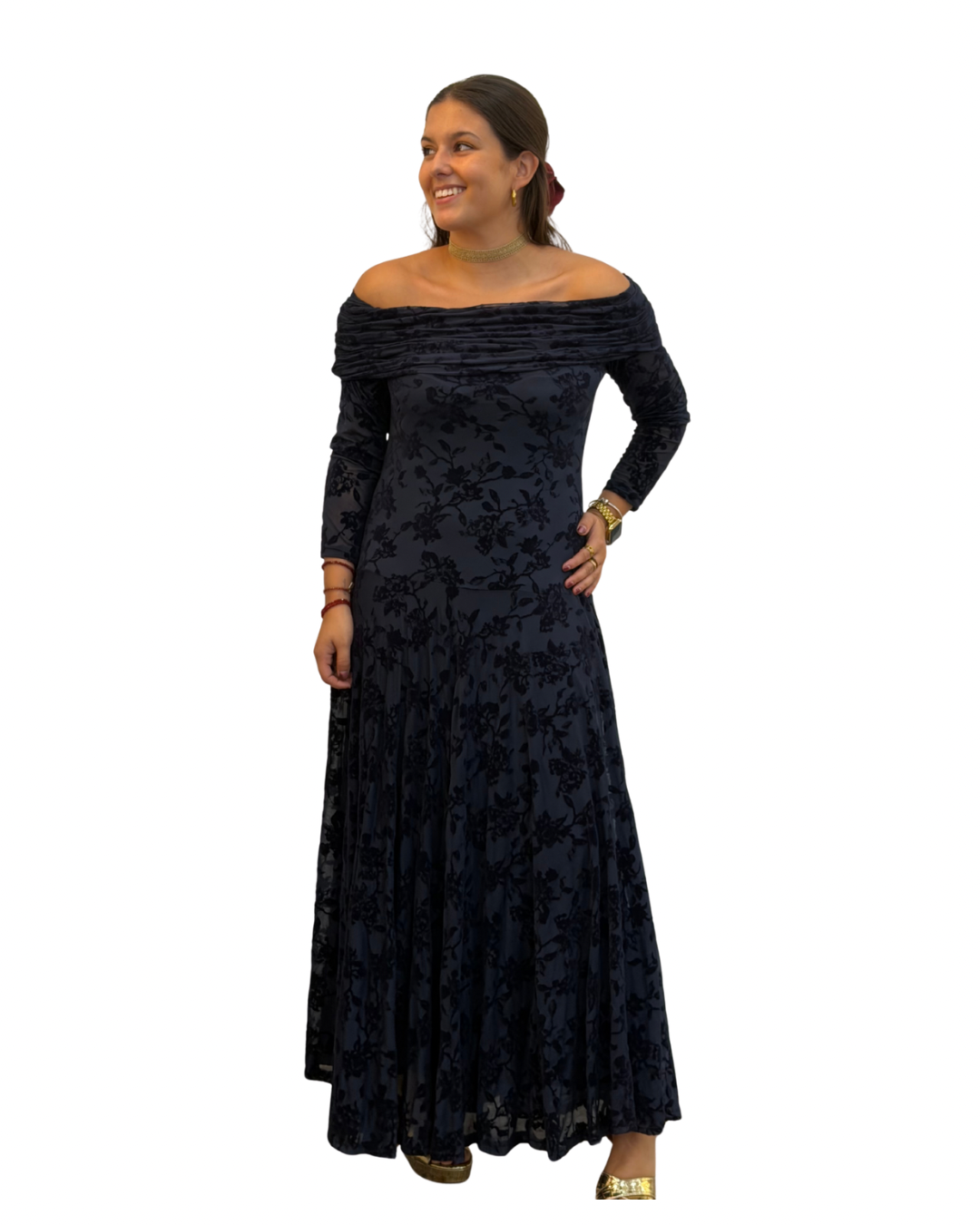 VESTIDO AZUL MARINO