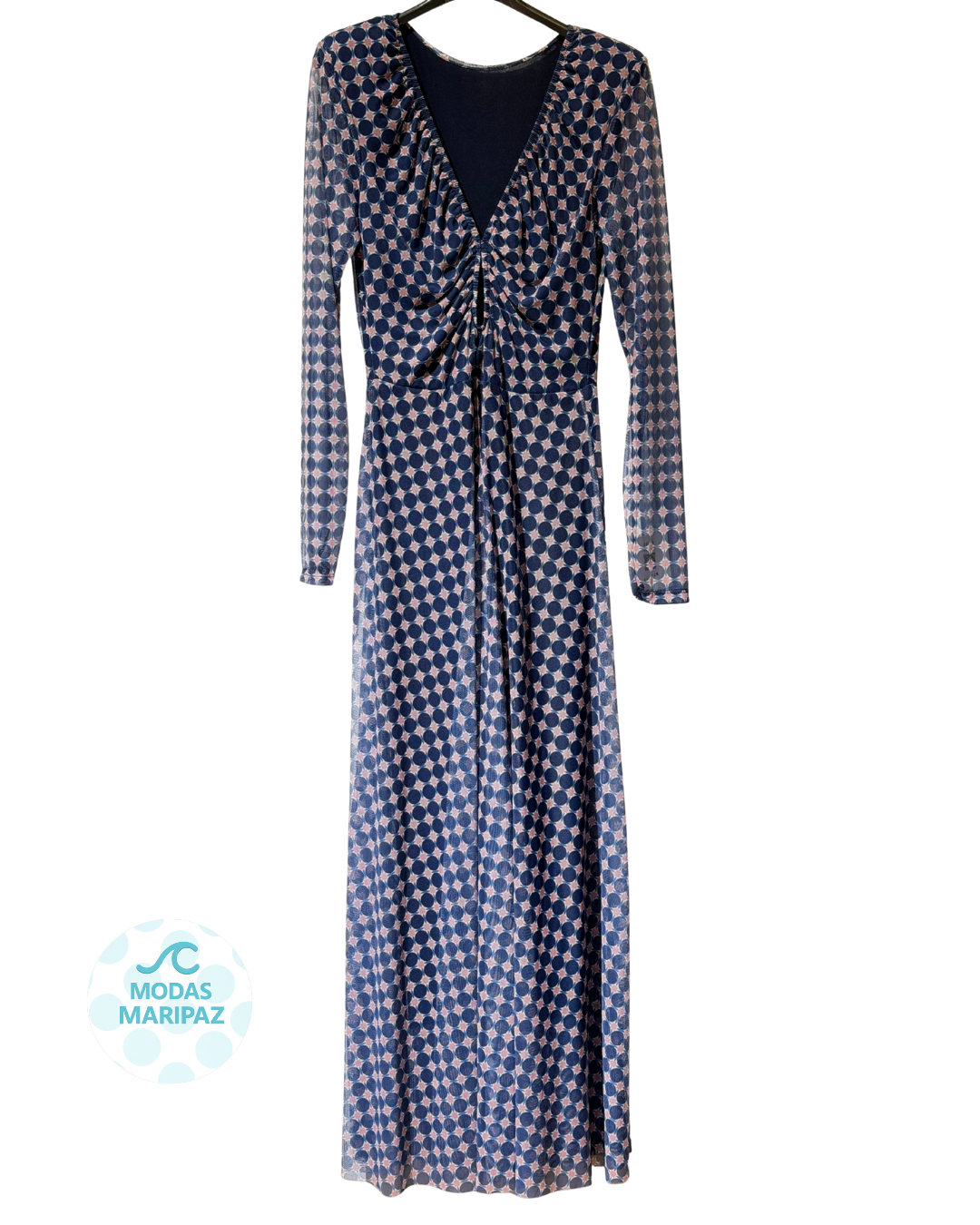 VESTIDO ÉTNICO AZUL