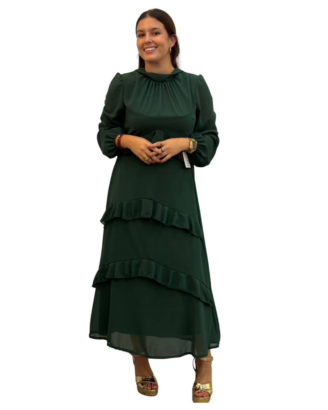 VESTIDO ROSARIO verde