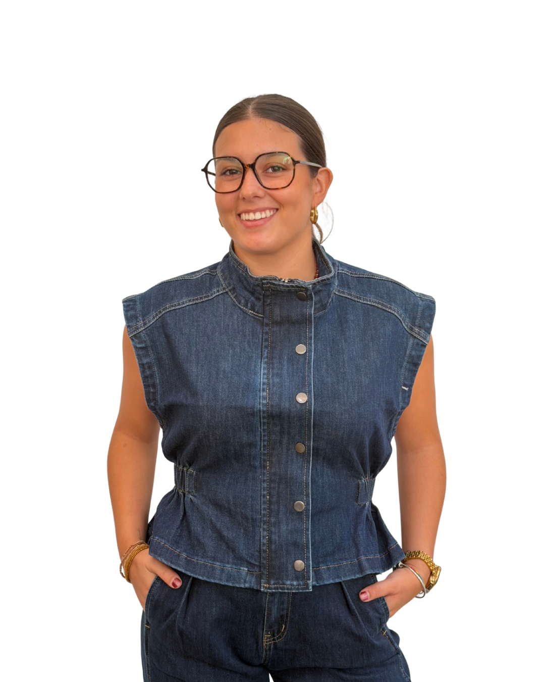 Chaleco vaquero conjunto