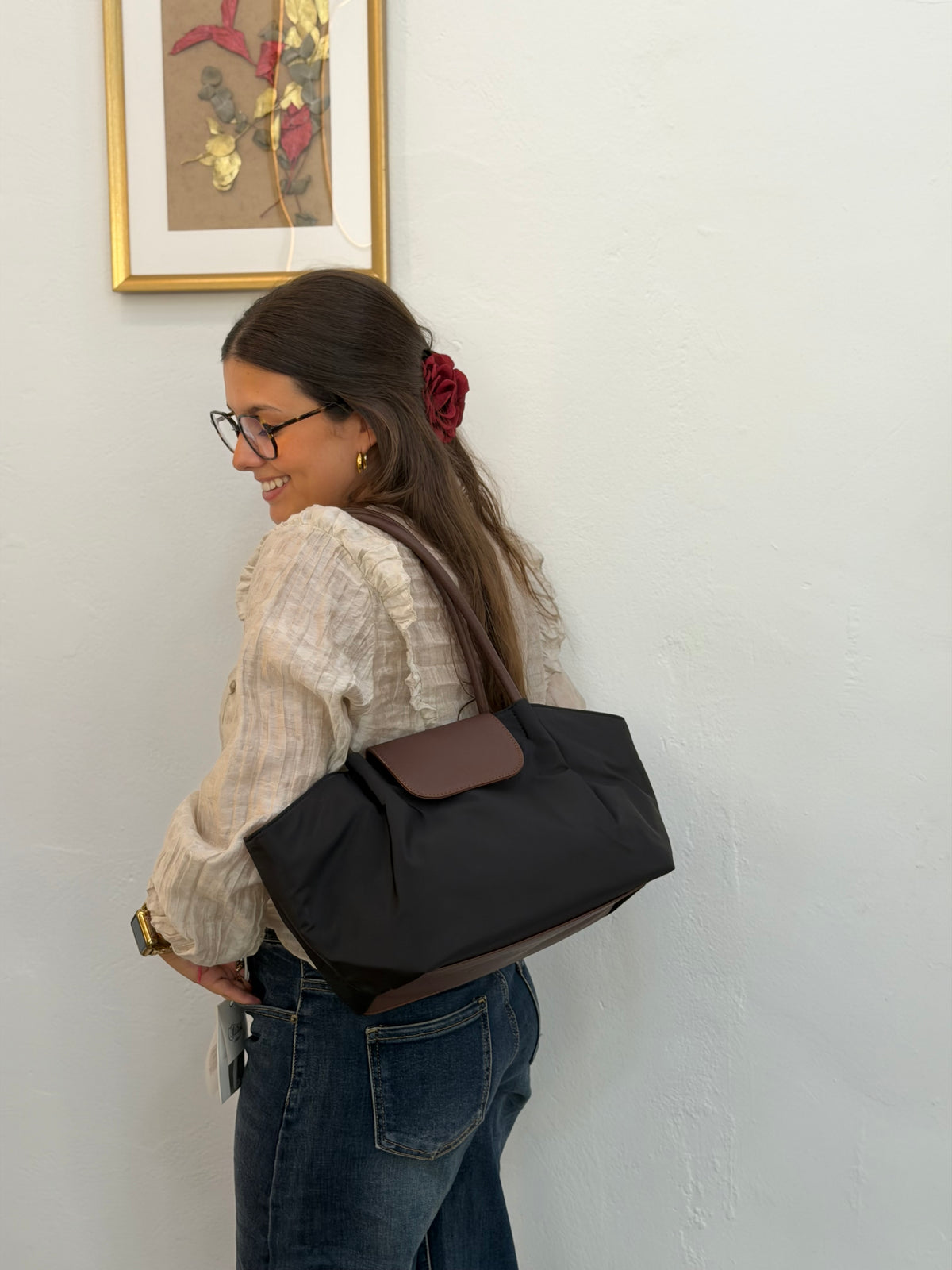 Bolso retro negro