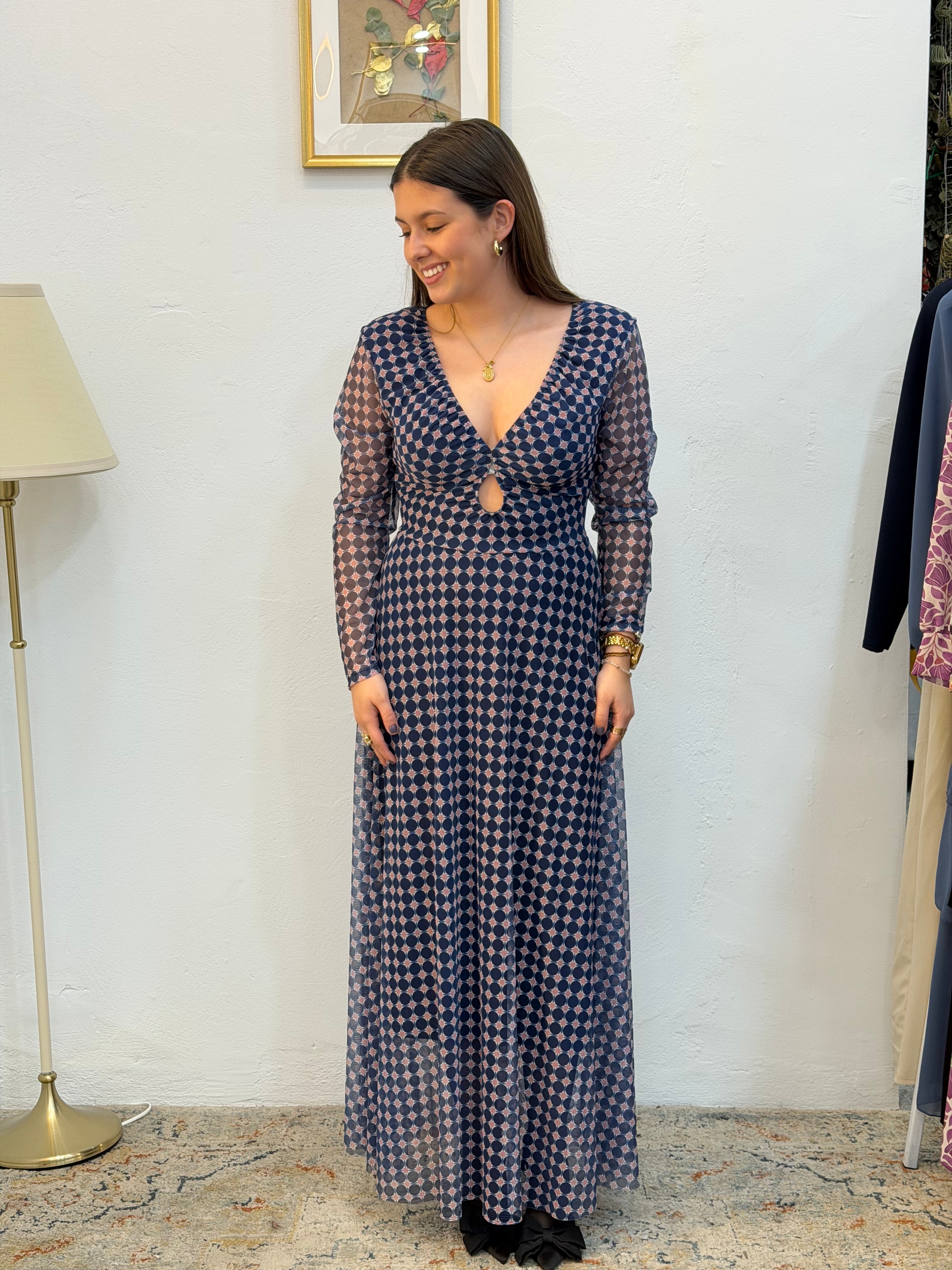 VESTIDO ÉTNICO AZUL