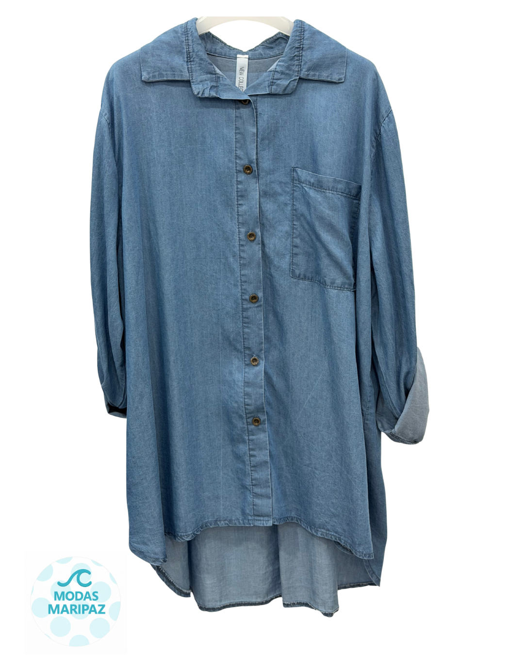 Camisa Vaquera Curvis Oscura