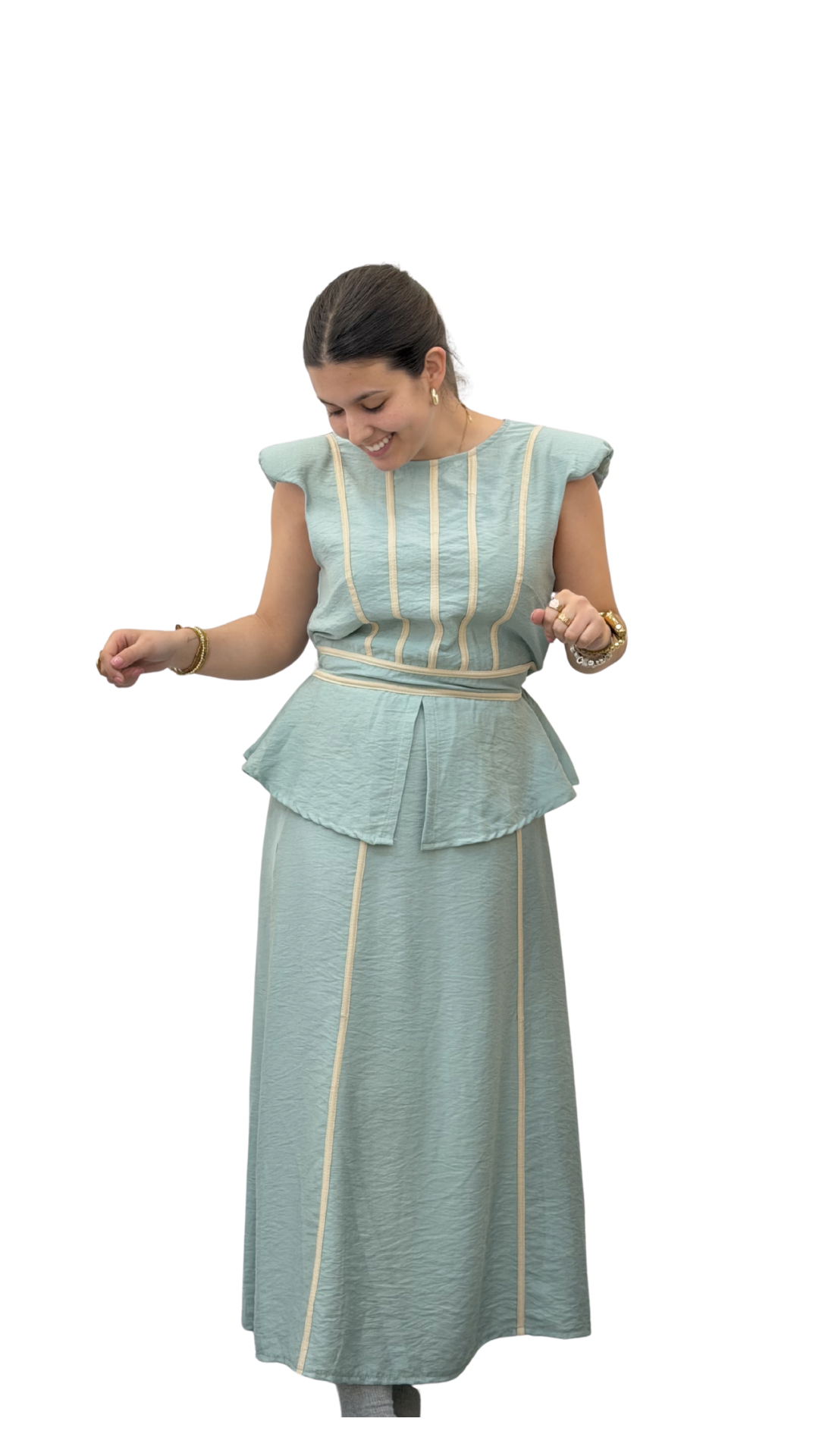 CONJUNTO RAQUEL VERDE AGUA