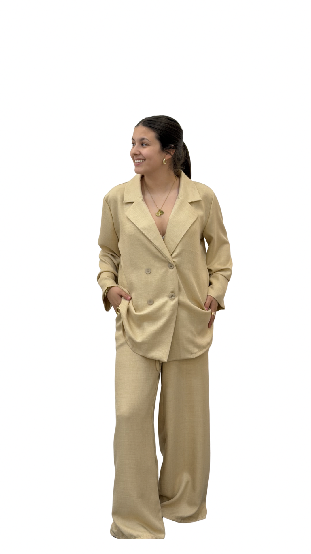 CONJUNTO CHAQUETA ARENA