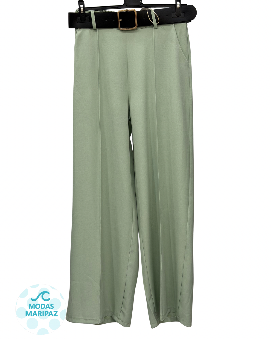 Pantalón Palazzo Verde Agua