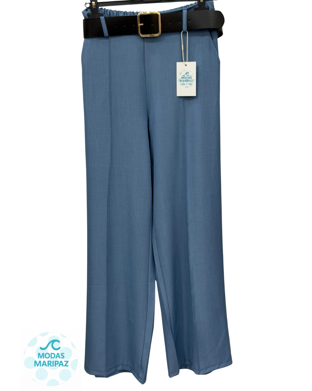 Pantalón Palazzo Azul Azafata