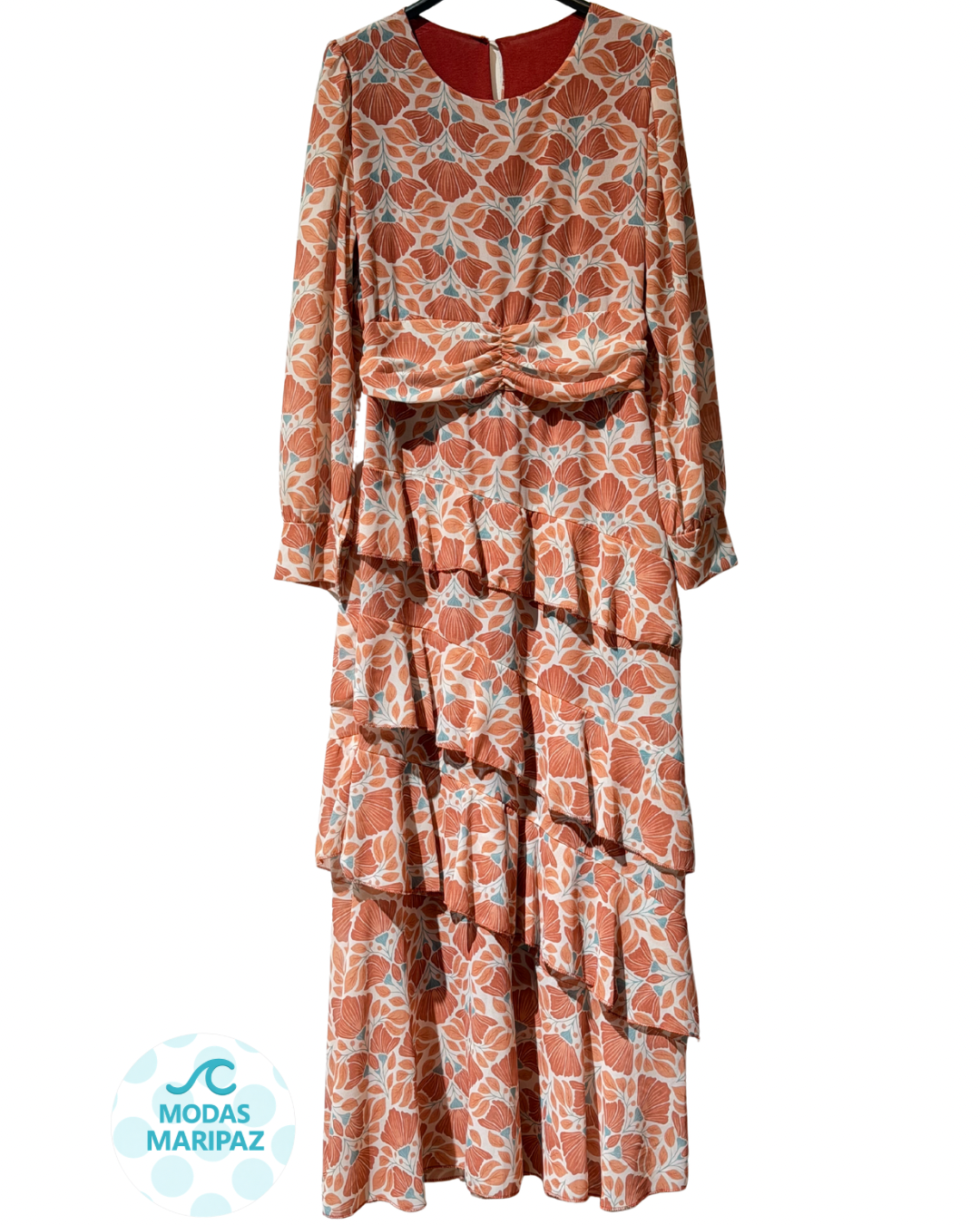 Vestido de Gasa Salmón