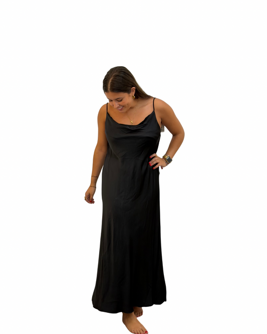 VESTIDO LENCERO NEGRO