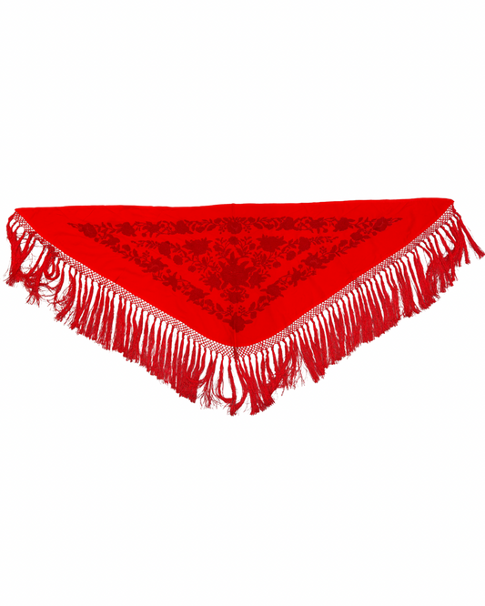 Mantón rojo monolocor