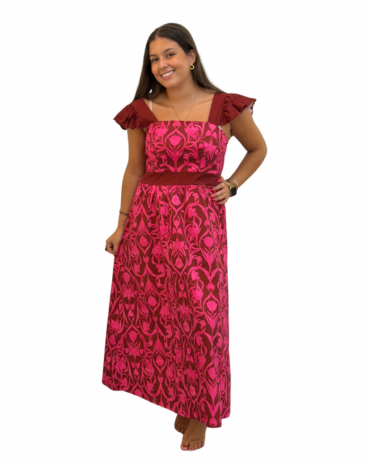 VESTIDO ESTAMPADOS ROSAS